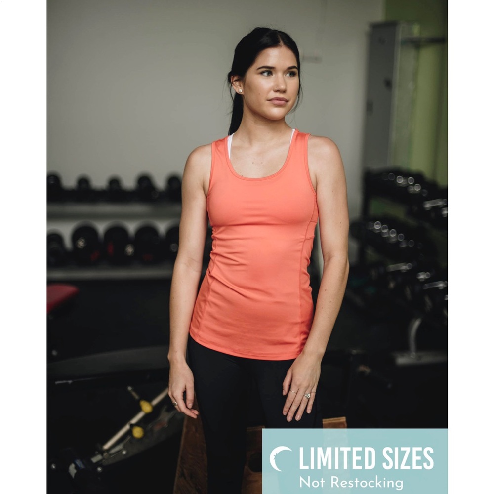 Zyia- Coral Distance Zipper Tank